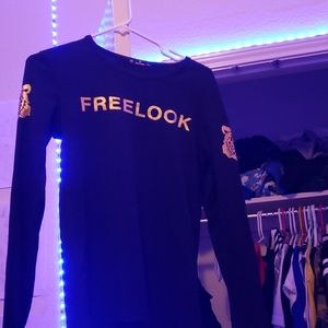 Men's black long sleeve